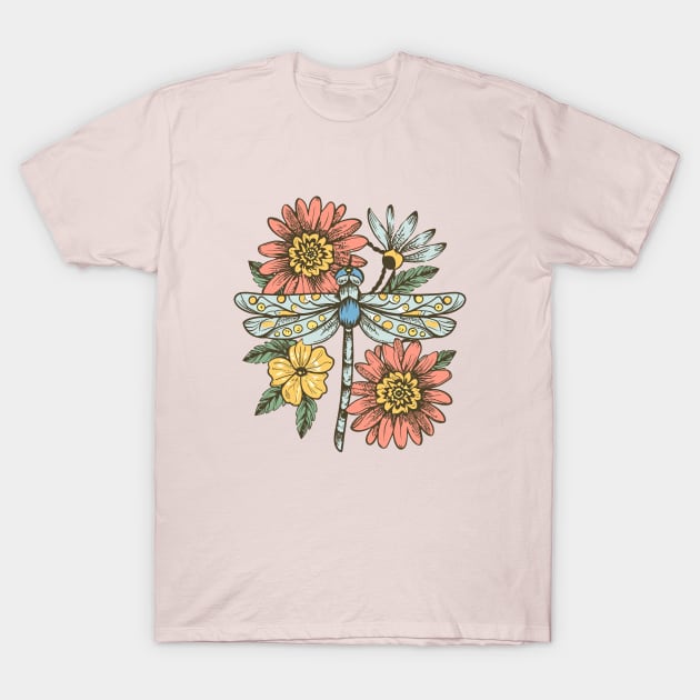 Dragonfly graphic, Dragonfly Lover , Cottagecore Dragonfly, Insect Lover , Nature Lover Gift, Nature T-Shirt by YuriArt